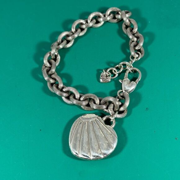 Brighton Aloha Seashell Hawaii Heart Charm Bracelet Hula Girl - Picture 3 of 4